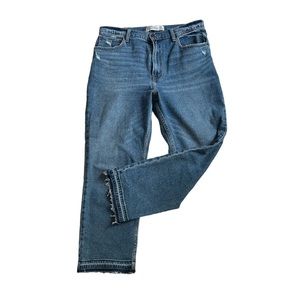 LIKE NEW Abercrombie & Fitch ultra high-rise, straight leg jeans, 12R